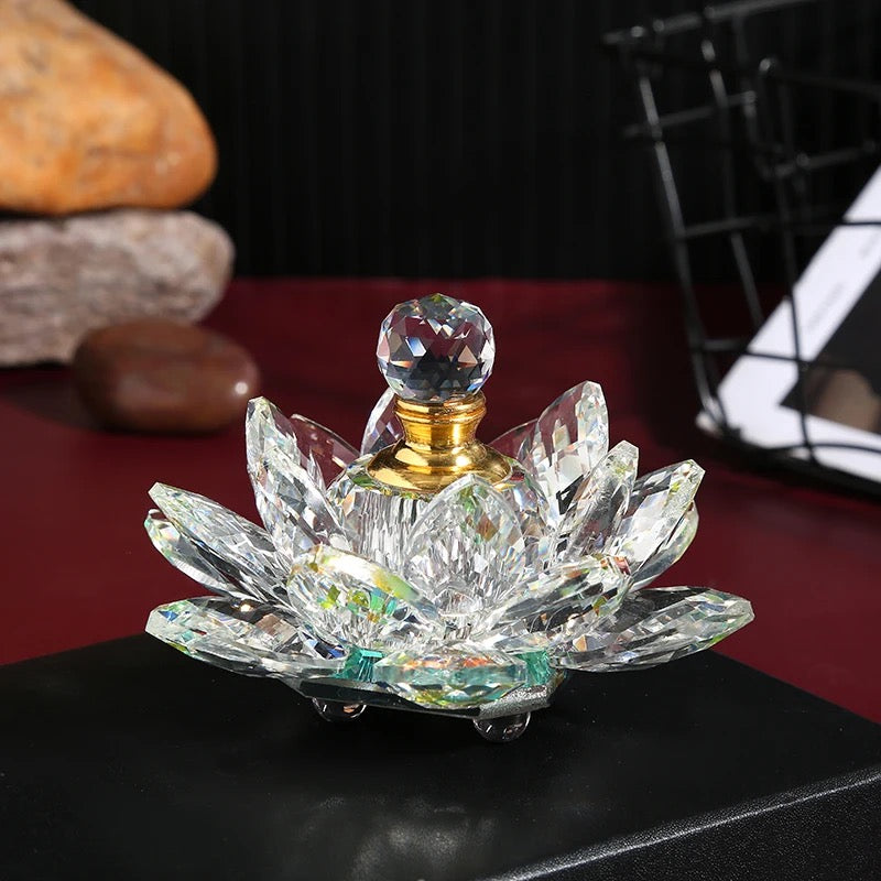 Lotus Crystal Oil Fragrance Bottle. Included with Fragrance.